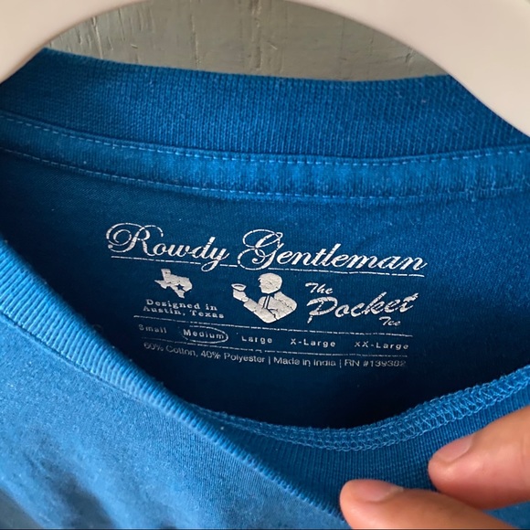 Rowdy Gentleman Reagan/Bush Pocket T-Shirt - Worn! - Picture 3 of 4